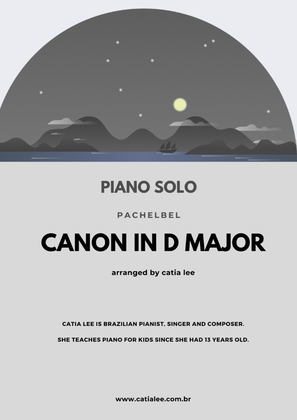Book cover for Canon in D - Pachelbel for easy piano