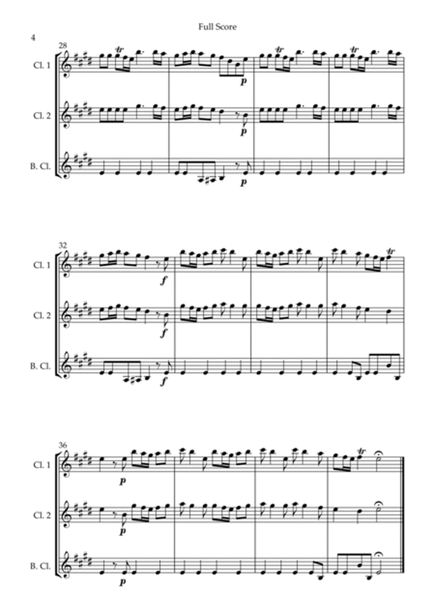 Spring (from Four Seasons of Antonio Vivaldi) for Clarinet Trio image number null