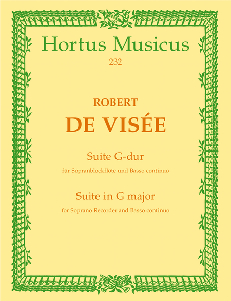 Suite fur Sopranblockflote und Basso continuo