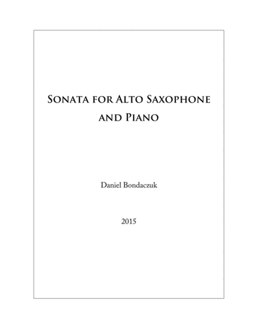 Sonata for Alto Saxophone and Piano image number null