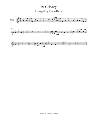 Book cover for At Calvary (Easy key of C) - Flute