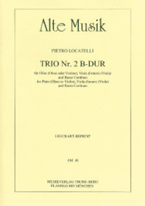 Book cover for Trio Nr. 2 B-Dur