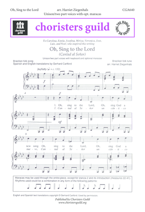 Book cover for Oh, Sing to the Lord