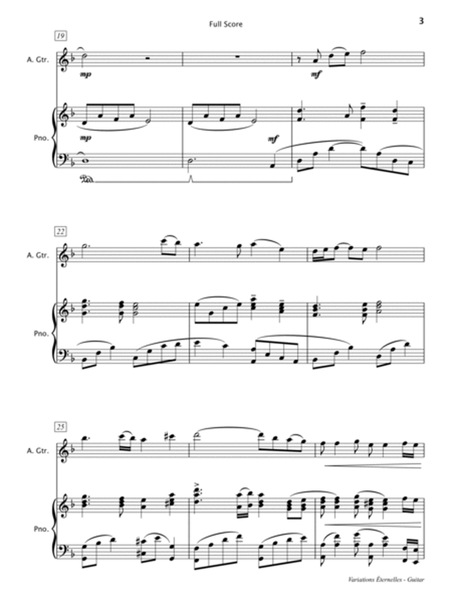 Variations Eternelles (Electric Guitar & Piano) Chamber Music - Digital Sheet Music