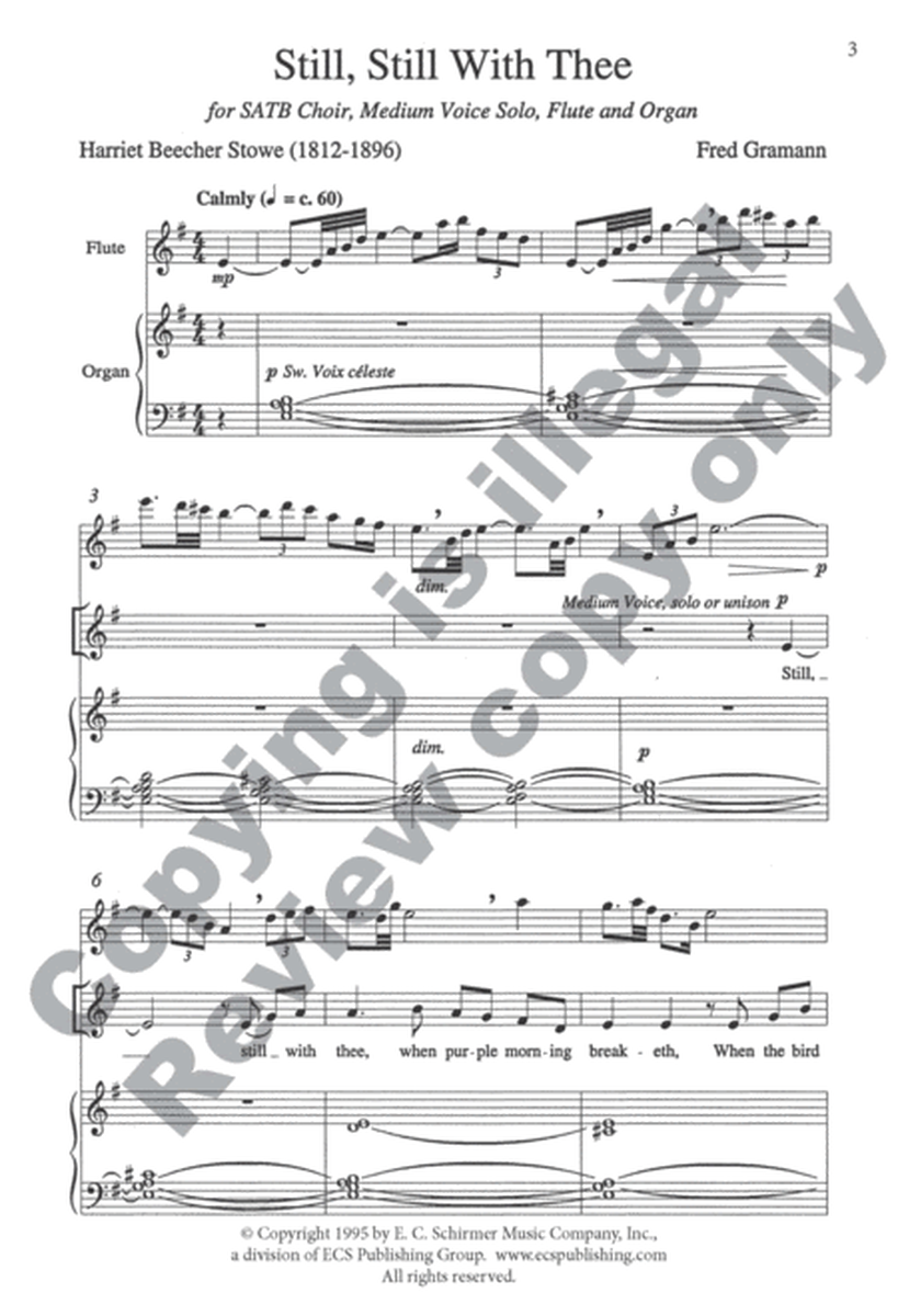 Still, Still With Thee (Choral Score) image number null