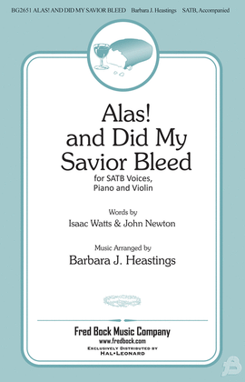 Book cover for Alas and Did My Savior Bleed