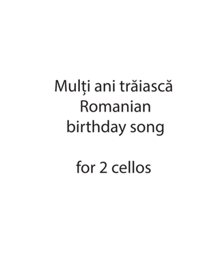Book cover for Mulți Ani Trăiască - Romanian Birthday Song - Cello Duo
