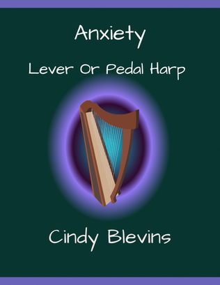 Book cover for Anxiety, original solo for Lever or Pedal Harp