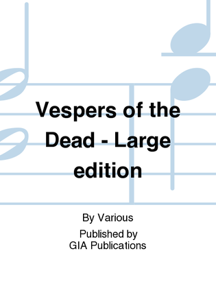 Book cover for Vespers of the Dead - Large edition