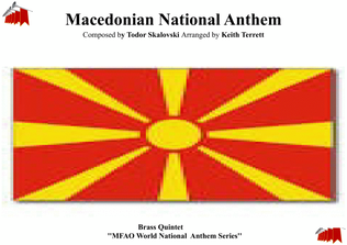 Book cover for North Macedonian National Anthem for Brass Quintet