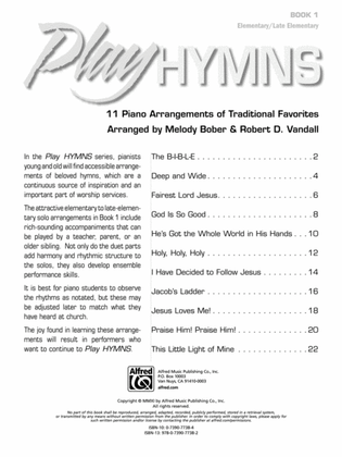 Play Hymns, Book 1: 11 Piano Arrangements of Traditional Favorites