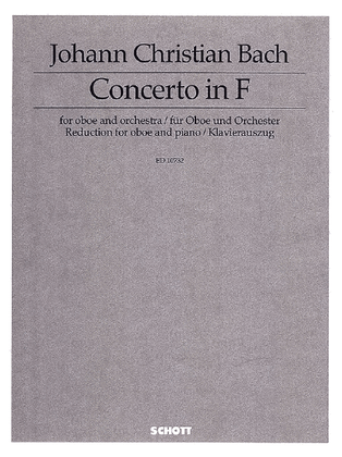 Book cover for Bach Jc Concerto Fmaj Ob Pft.red