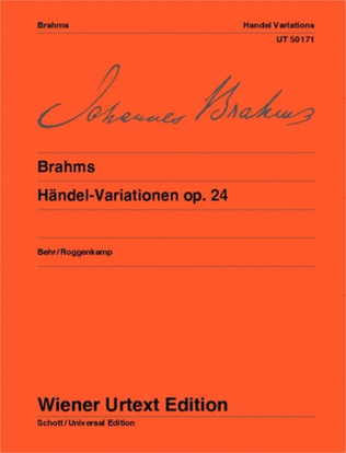Book cover for Handel-Variationen Op. 24