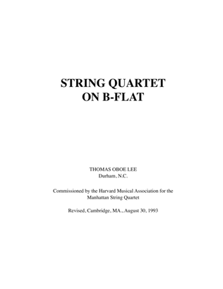 Book cover for String Quartet on B-flat (1989-90, rev. 1993)