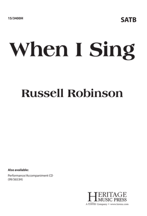 Book cover for When I Sing