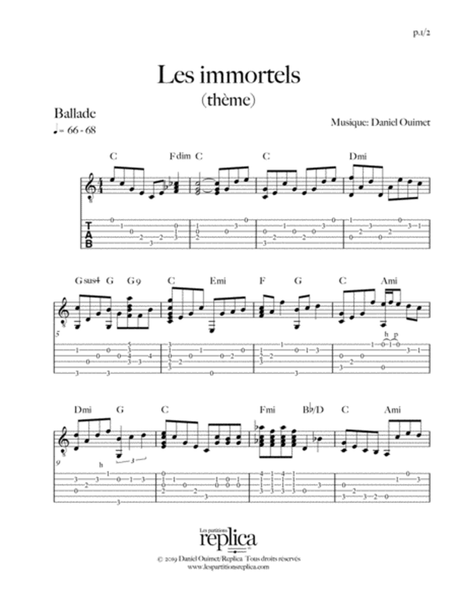 Les Immortels Guitare Solo