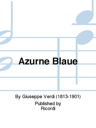 Book cover for Azurne Bläue