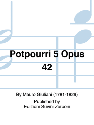 Book cover for Potpourri 5 Opus 42