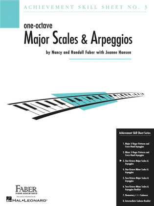 Book cover for Achievement Skill Sheet No. 3: One-Octave Major Scales & Arpeggios