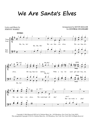 Book cover for We Are Santa's Elves