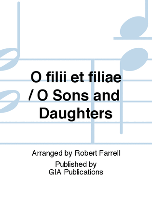 Book cover for O filii et filiae / O Sons and Daughters