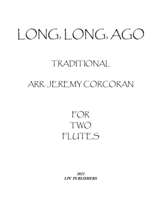 Book cover for Long Long Ago for Two Flutes