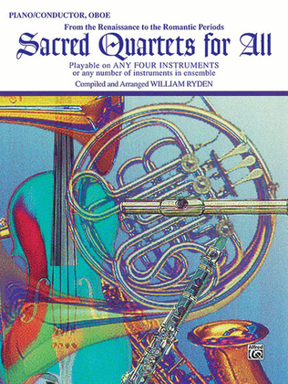 Book cover for Sacred Quartets for All (From the Renaissance to the Romantic Periods)