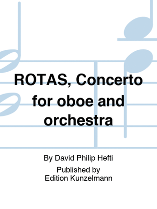 Book cover for ROTAS, Concerto for oboe and orchestra
