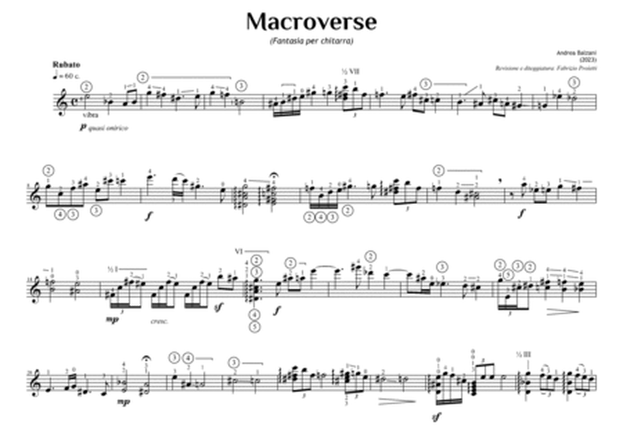 🎼 Macroverse [GUITAR SCORE] (foglio album)