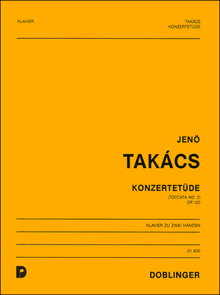 Book cover for Konzertetude (Toccata Nr. 2) op. 120