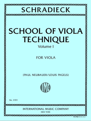 Book cover for School Of Viola Technique, Volume I