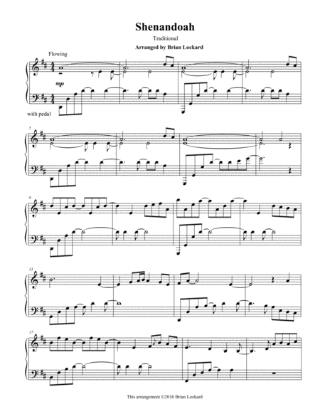 Shenandoah for Voice or Guitar, with Free Lead Sheets and Guitar Tabs