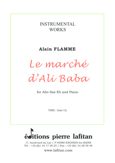 LE MARCHÉ D'ALI BABA - Woodwind Duet - Digital Sheet Music