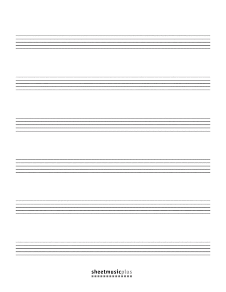 Blank Guitar Tab Sheet Music Paper