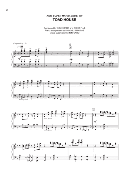 New Super Mario Bros. Wii Game Over: Piano: Nintendo® - Digital Sheet Music  Download