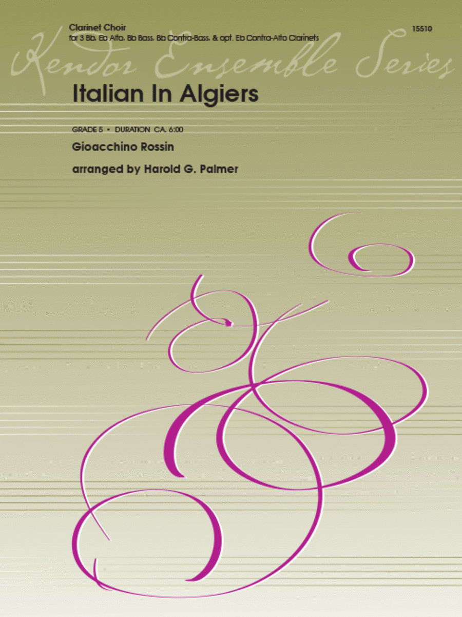 Italian In Algiers - Clarinet - Sheet Music | Sheet Music Plus